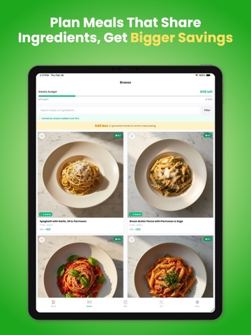 Budget Bites: Meal Planner ipad screenshot 2