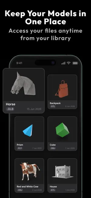STL & 3D Model Viewer - Mes3D iPhone screenshot 2