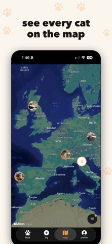 catch (cat tracker) iPhone screenshot 2
