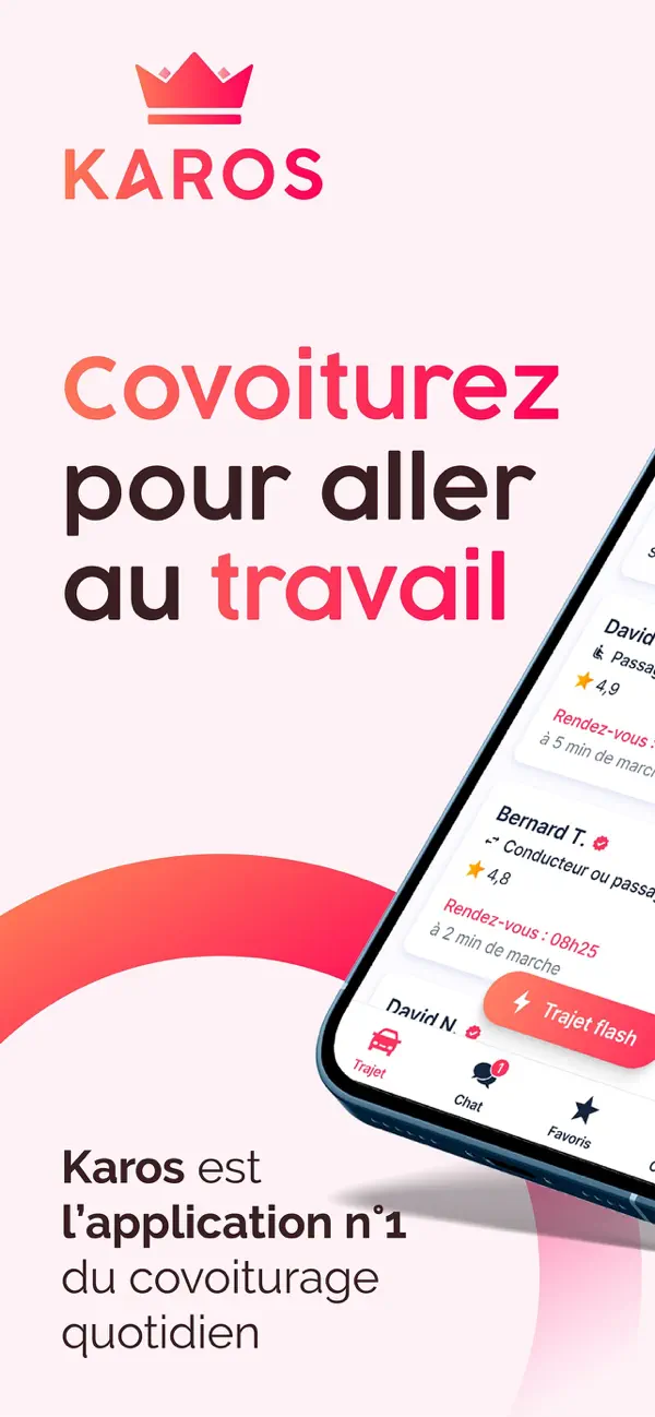 Screenshot #1 pour Karos - covoiturage quotidien