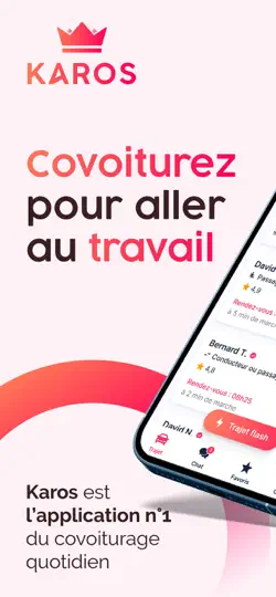Capture d'écran de Karos - Covoiturage Quotidien sur iPhone 1