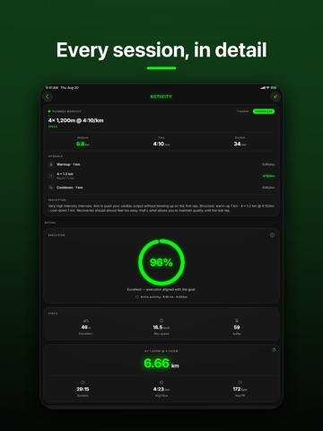Pacer : your personal trainer iPad screenshot