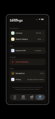 ReceiptScan: Expense Tracker iPhone screenshot