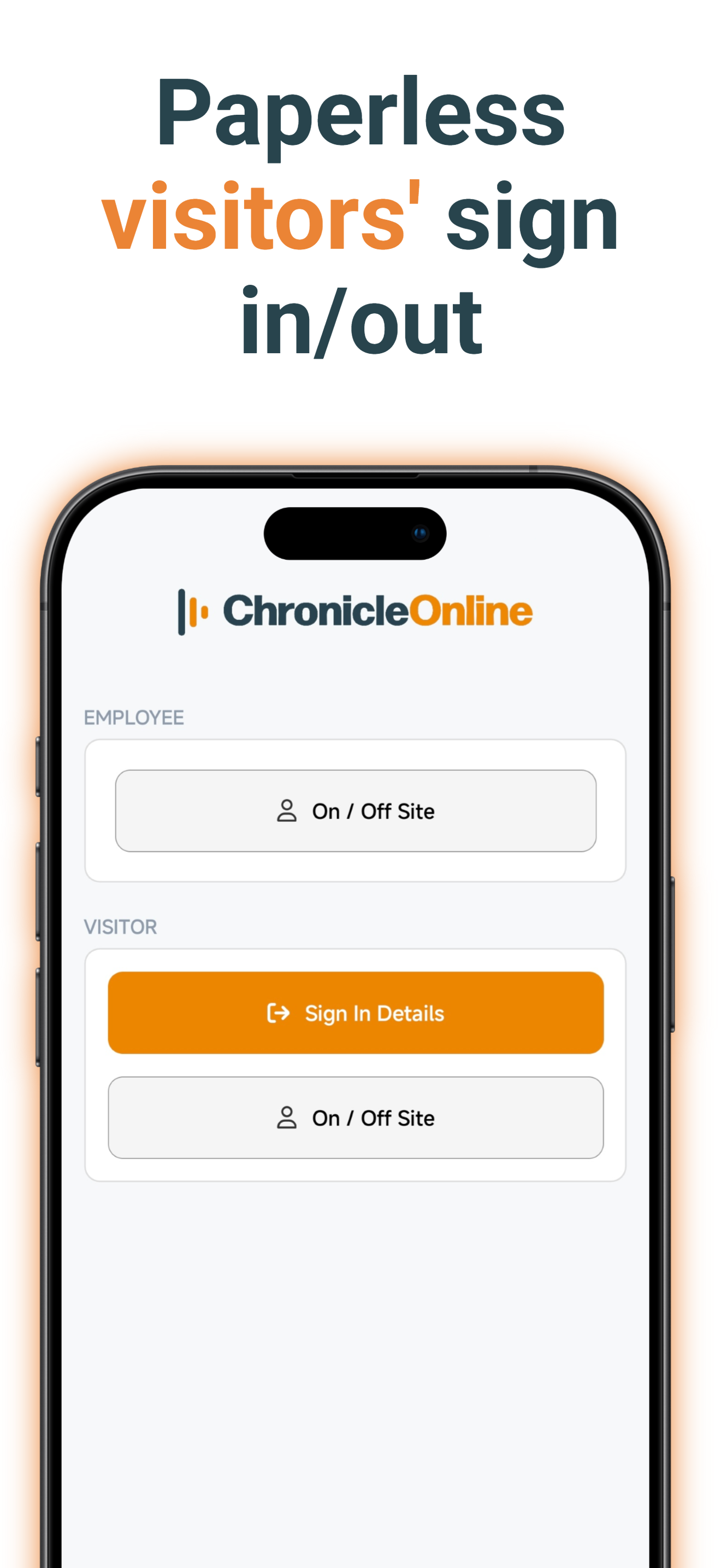 Chronicle Visitor App screenshot 3