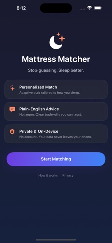 Mattress Matcher Screenshot 1 of 3