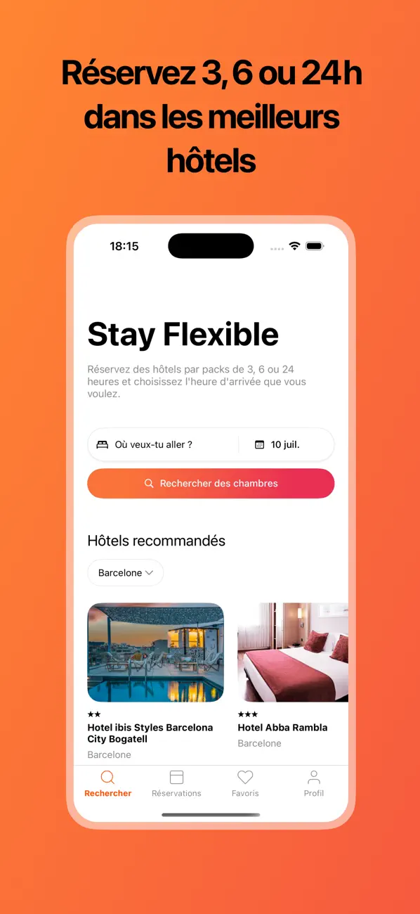 Screenshot #1 pour BYHOURS: Microséjours d’hôtels