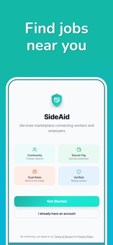 SideAid: Local Jobs & Help screenshot