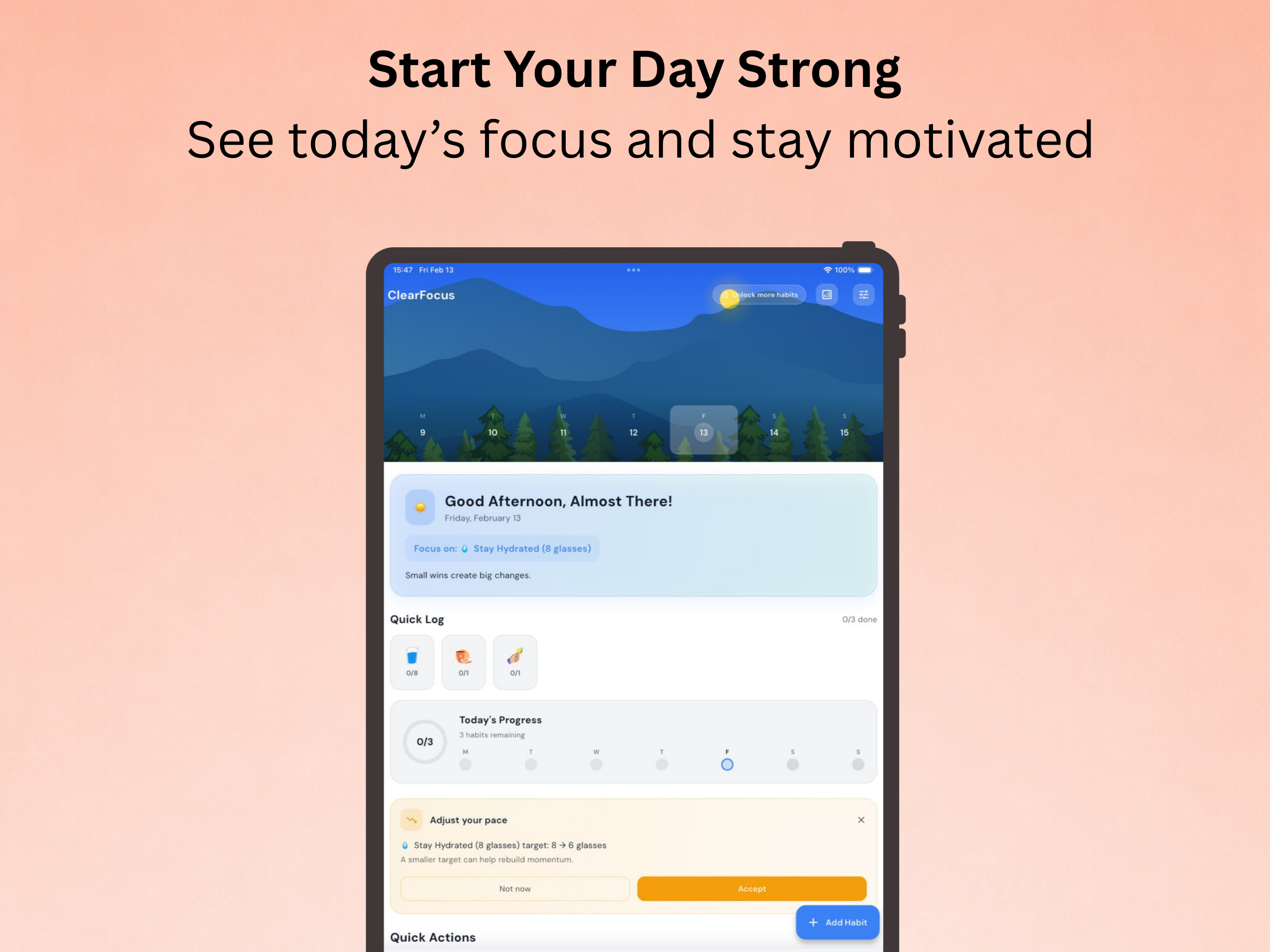 ClearFocus: Habit Tracker Plan screenshot 9