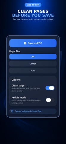 Web to PDF – Save Pages Screenshot 2 of 5