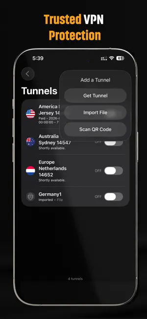 Dada VPN Tunnel screenshot 3