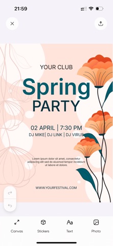 Flyer AI. Poster design maker screenshot