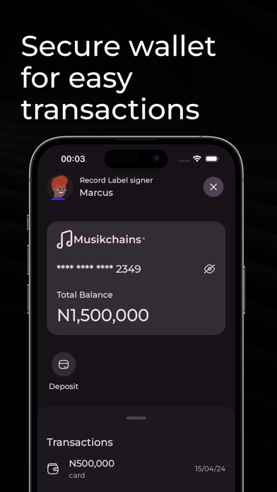 Musikchain Screenshot