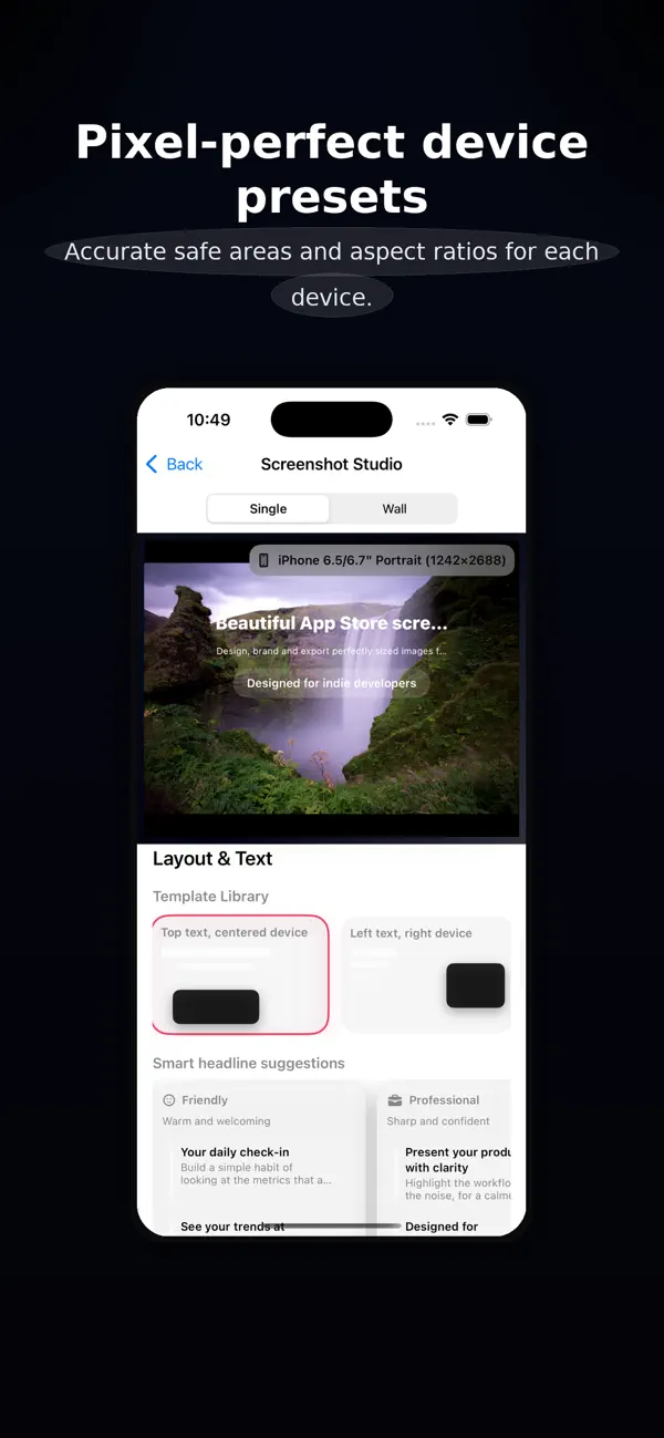 #4. Screenshot Studio (iOS) Podle: Lawrence Tsui
