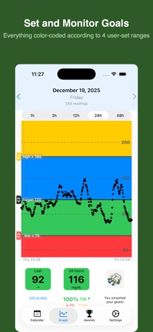 Glucose Smash CGM tracker Screenshot 3 of 6