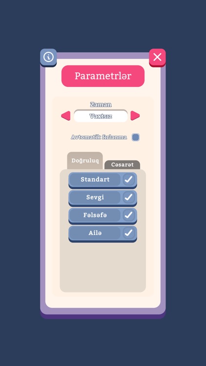 Doğruluq və Cəsarət screenshot-4