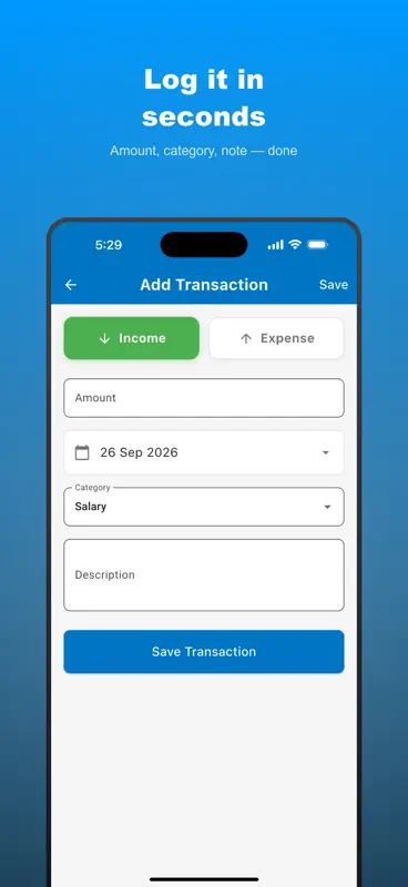 Offline Cashbook screenshot 3 of 10