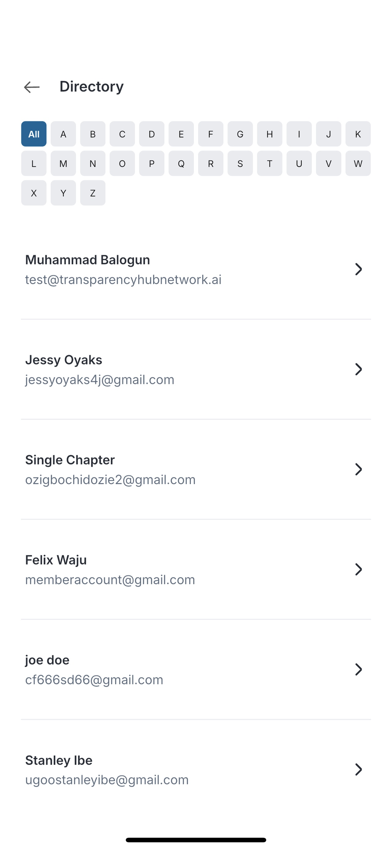 Transparency Hub Network screenshot 7