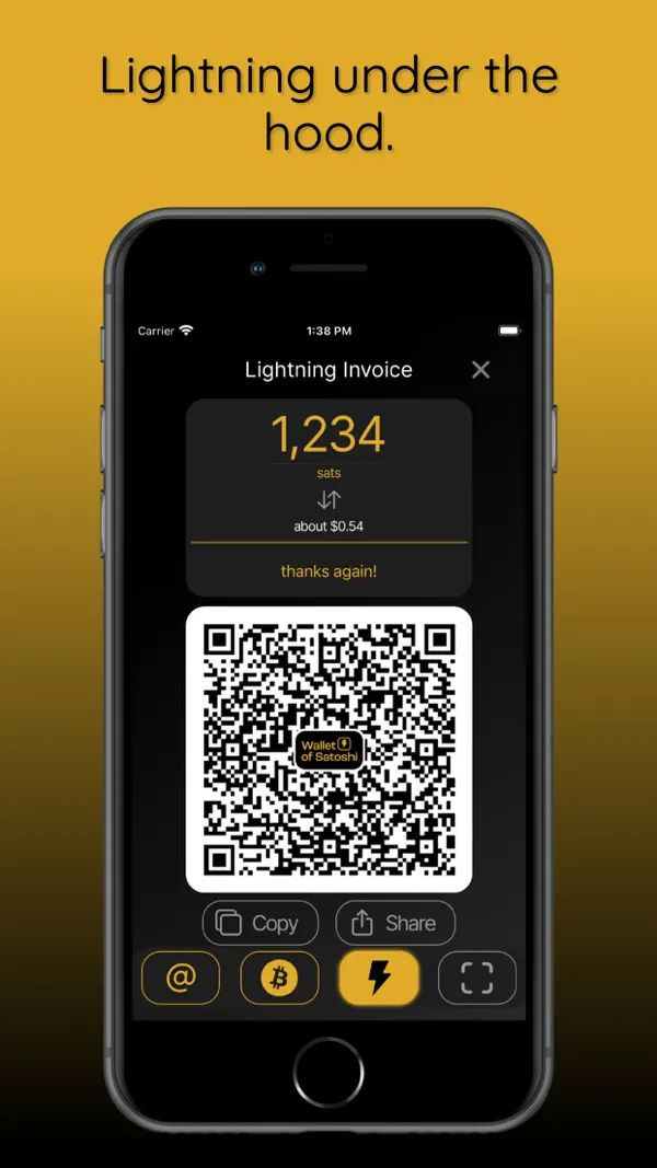 Wallet of Satoshi iPhone App Screenshot 5 – Finanzen