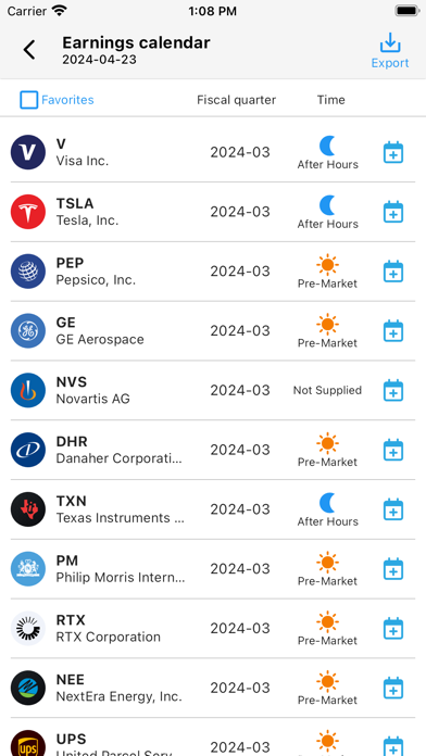 Finance Reports Screenshot