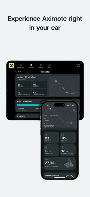 Aximote: Trajets, Données auto screenshot 7 of 8