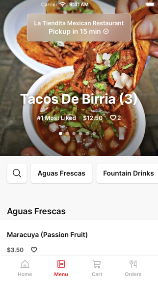 La Tiendita Mexican Restaurant iPhone screenshot 2 - Food & Drink app