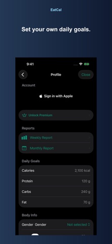 EatCal: Calorie Tracker Screenshot 4 of 4