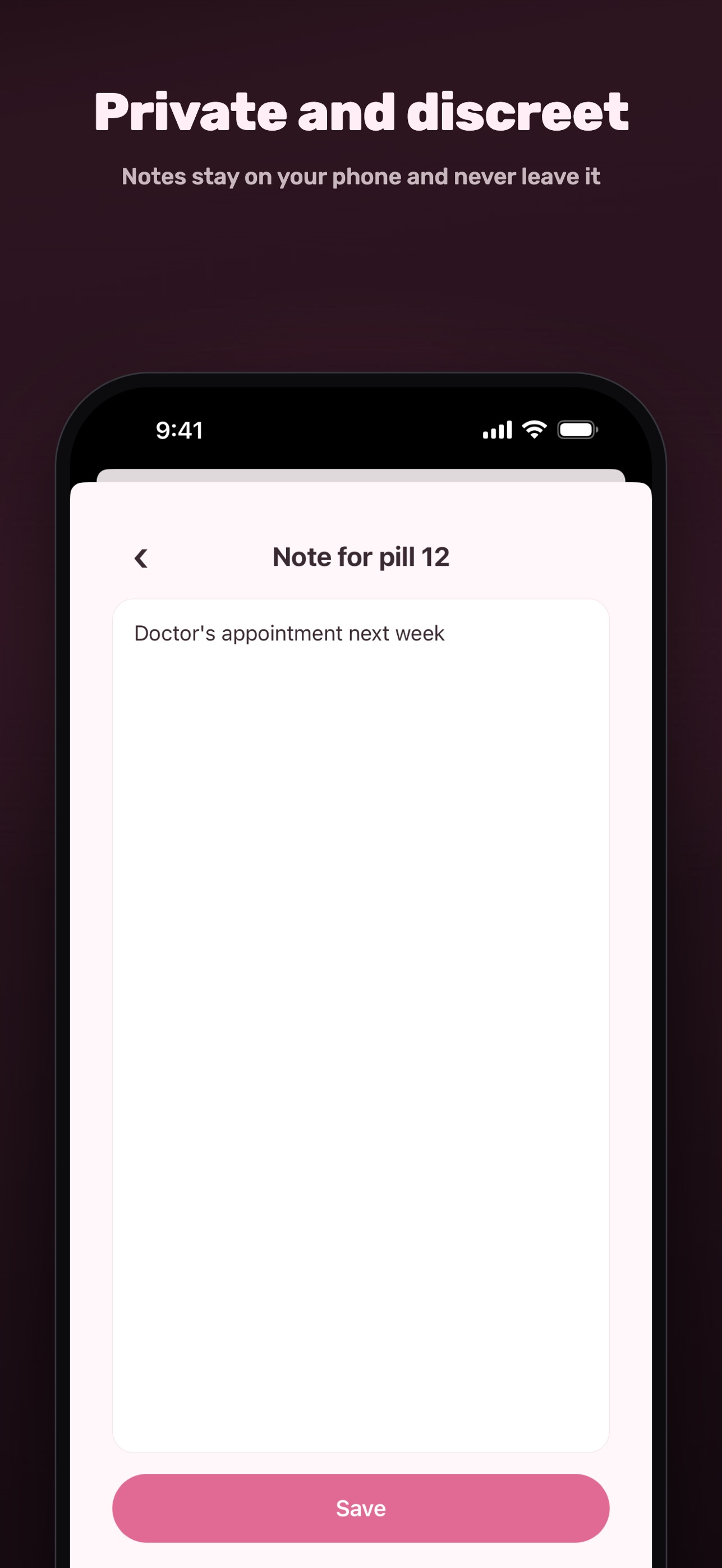Screenshot 4 of Lady: Birth Control Reminder