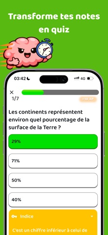 Brain AI: AI Quiz & Study iPhone screenshot
