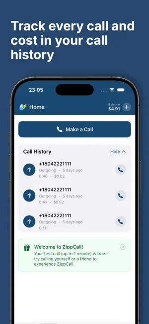 ZippCall - International Calls screenshot 4