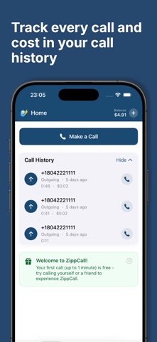 ZippCall - International Calls Screenshot 4 of 5