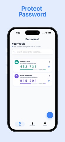 Authenticator – 2FA Security iPhone screenshot