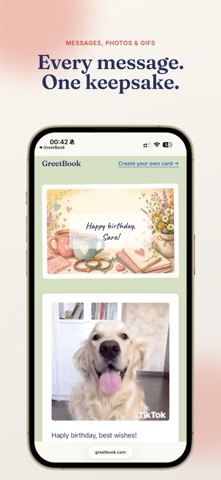 Group Cards: Birthday & Kudos iPhone screenshot