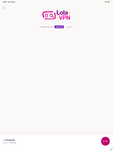 LoLa VPN iPad screenshot