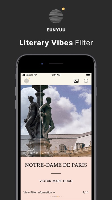 Screenshot 1 of EUNYUU: Literature Filters App