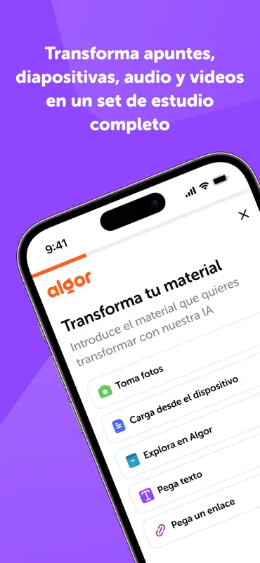 Algor: IA para estudiar screenshot 4 of 8