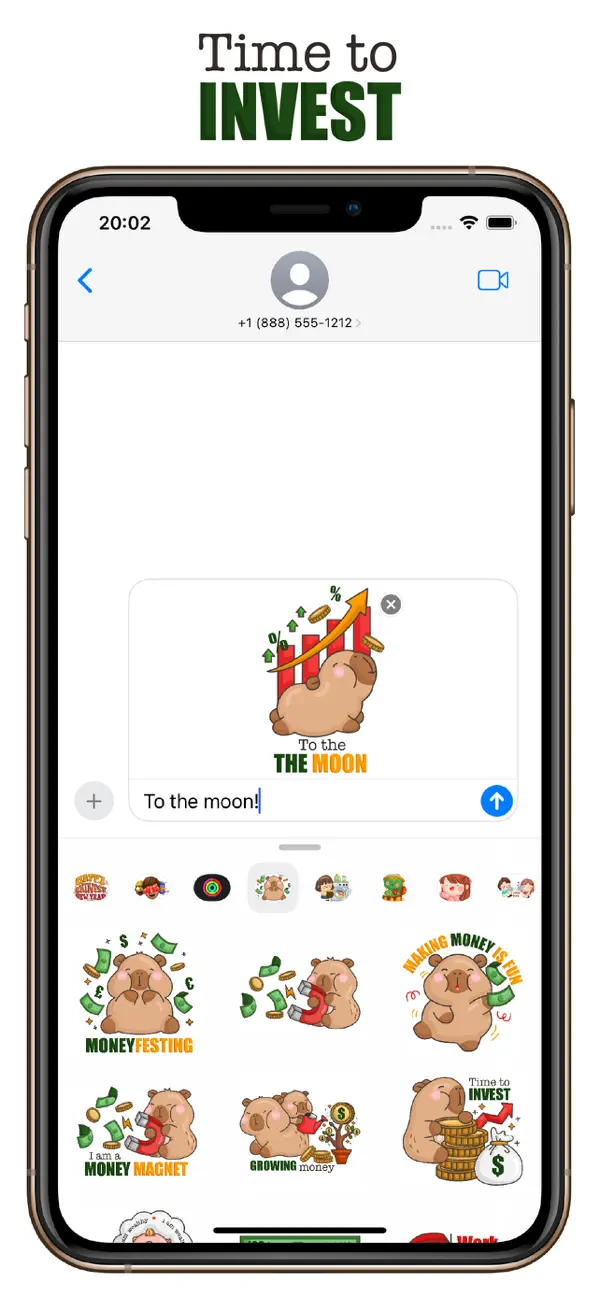 Screenshot #1 pour Cute Capybara Money Sticker