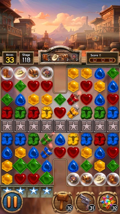 Jewel Western Match Screenshot