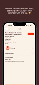 Tuli Lodge: Sauna Booking screenshot
