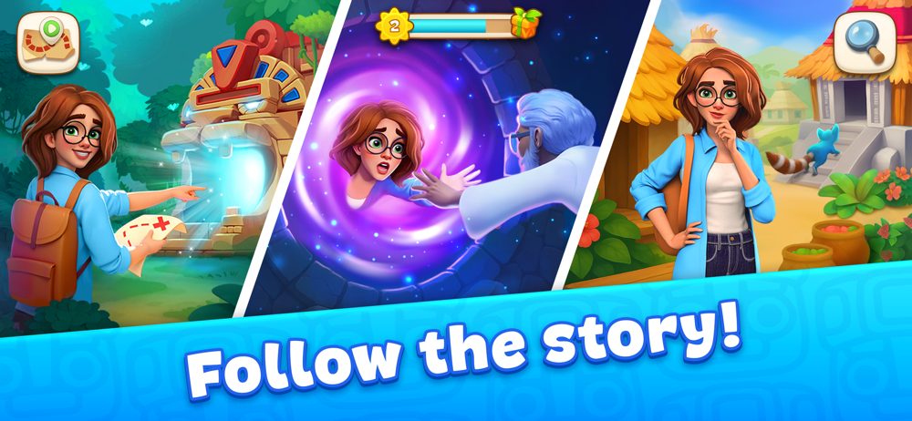 Cradle of Maya: Match 3 Story screenshot 1