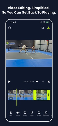 Pickleball Video Editor screenshot