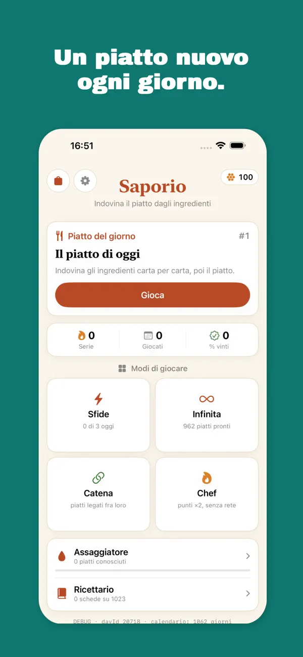 Schermata 2 di Saporio - Quiz cucina italiana