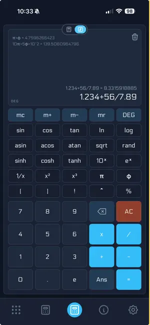 Math Grid Plus Calculators screenshot 4