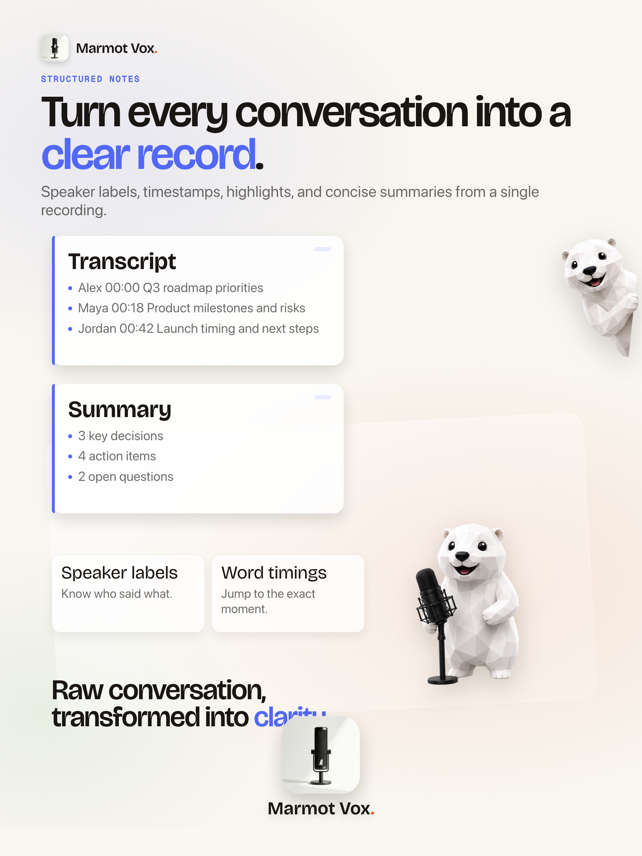 Marmot Vox: AI Meeting Notes screenshot 16