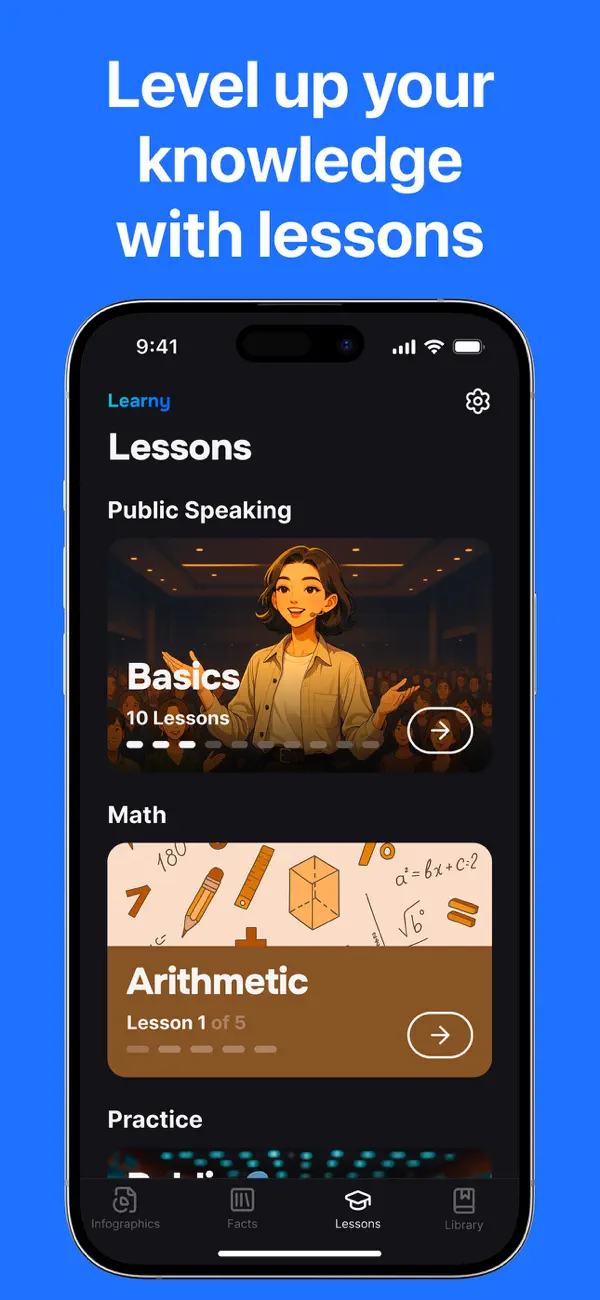 Screenshot #2 pour Learny: Explore Daily Facts
