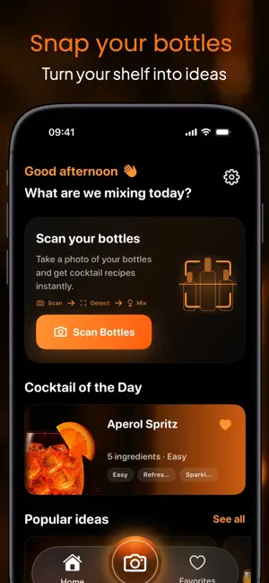 SnapSip - AI Cocktail Recipes screenshot 1