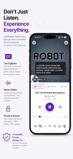 CastKeeper: Podcast Player iPhone Ekran Görüntüsü 4