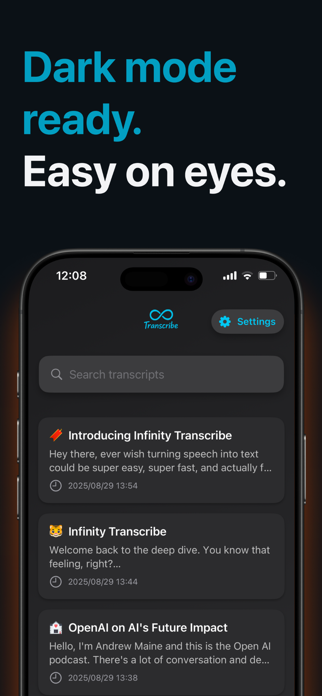 Infinity Transcribe Recorder Screenshot 6 of 6