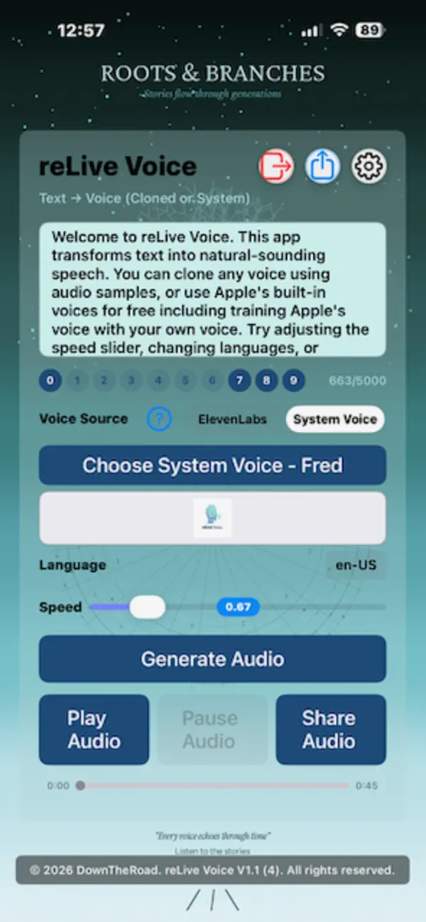 Screenshot #2 pour reLive Voice