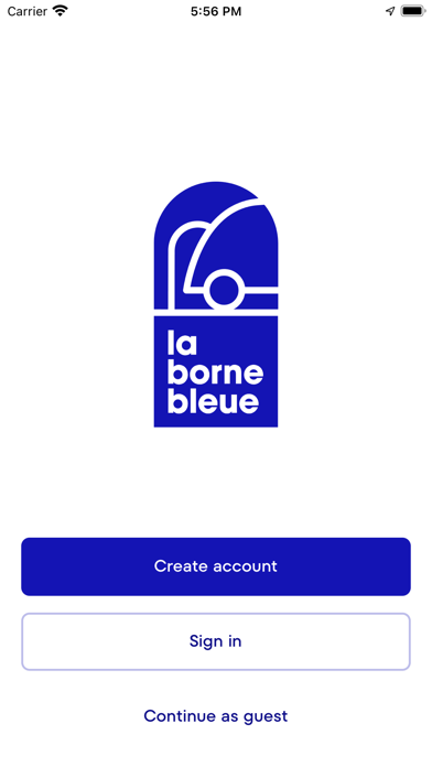 La borne bleue Screenshot