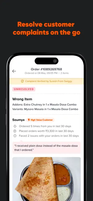 Swiggy Owner iPhone screenshot 5
